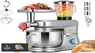 VIVOHOME 6 in 1 Stand Mixer 8.5 Quart Electric Tilt Head Kitchen Mixer with Bowl