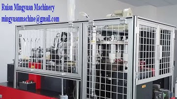 High Speed Paper Cup Machine with counting system, PLC, Touch Screen, Servo motor running 80