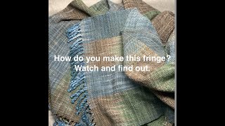 Twisted Fringe: one finishing technique for handwoven items
