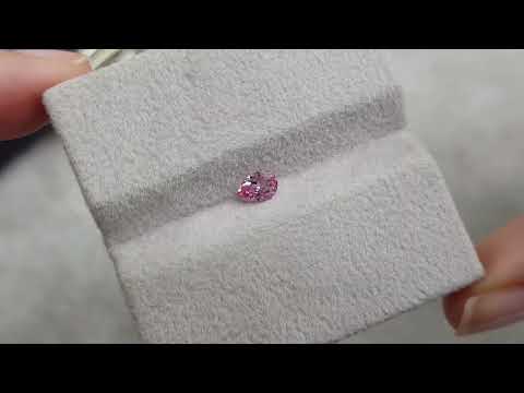 Pamir pink spinel in pear cut 0.33 ct Video  № 2