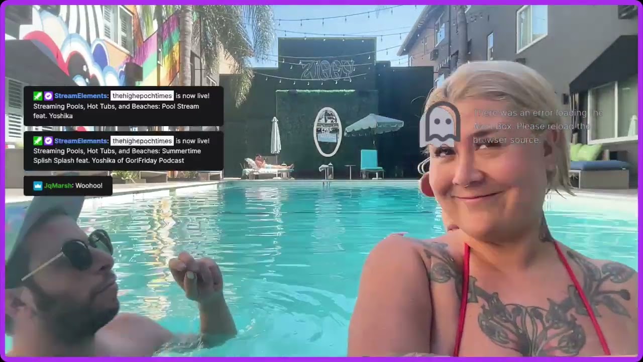 So We Tried To Do A Swimming Stream...