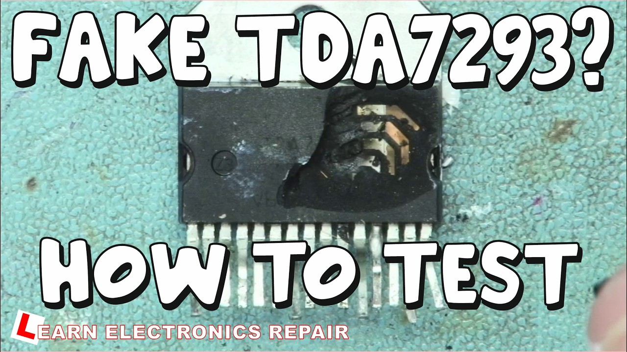 珍しいディストーションRhitta シリアルナンバー #18 Genuine or FAKE TDA7293? How To Test : LC-12A Active Speaker