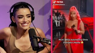 Dixie Damelio Talks Nicki Minaj Pronouncing Her Last Name Wrong U0026 How To Pronounce Mneskin