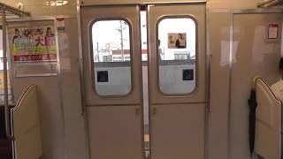 名鉄6000系6038F　ドア開閉　刈谷市