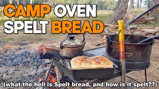 Camp oven bread.   Baking a loaf of Spelt bread in the camp fire by Vagare 378 views 2 years ago 18 minutes