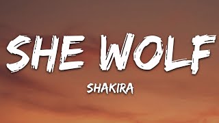 Shakira - She Wolf (Lyrics) sped up Resimi