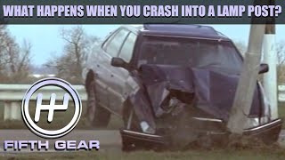 What happens when you crash into a Lamp Post | Fifth Gear