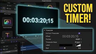 Apple Motion: Make Custom Timers Fast