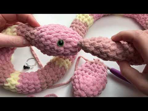 How to Crochet Snake. Crochet for Beginners