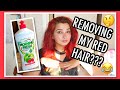 Using Dishwashing Liquid to Remove my Red Hair | Cerise1307 |