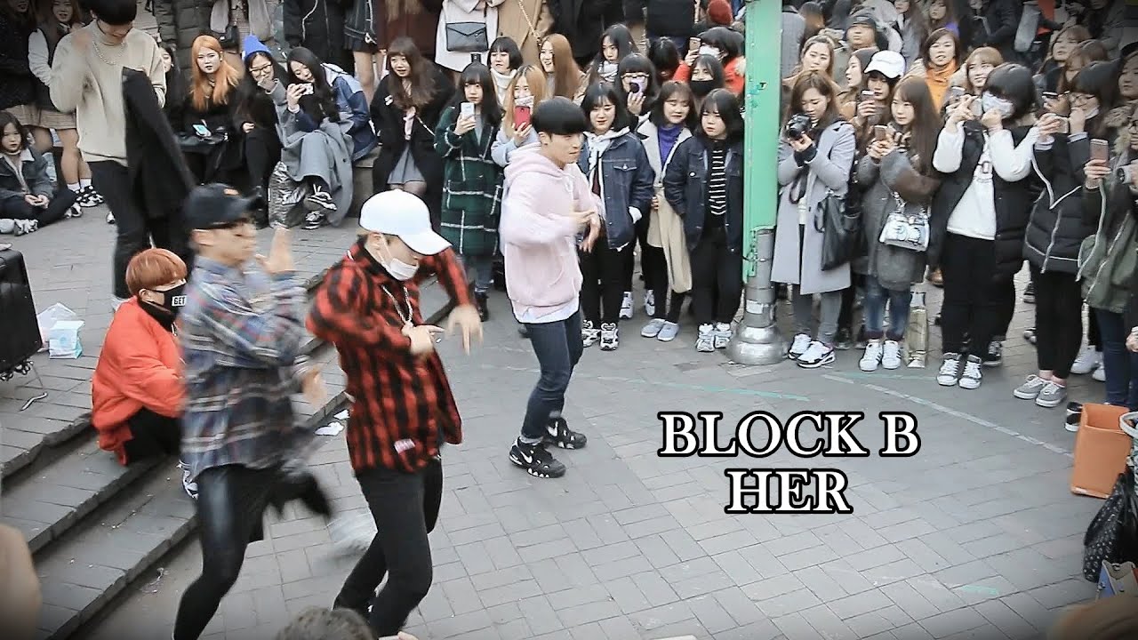 Block B(블락비) - HER(헐) Perfect Dance Cover by DOB from Korea at Hongdae (160206)