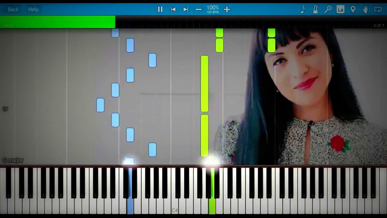 Mon Laferte - Mi Buen Amor | Synthesia Piano Tutorial