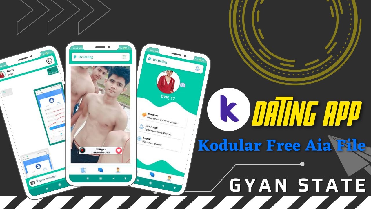 Datting App for kodular free aia file by Gyan State || DVNigam. - YouTube