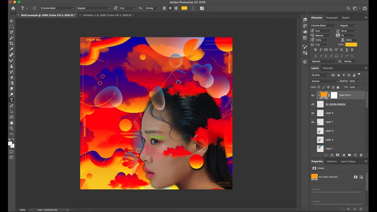 abstract gradient background tutorial - YouTube