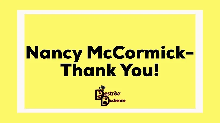 Nancy McCormick - Thank You!