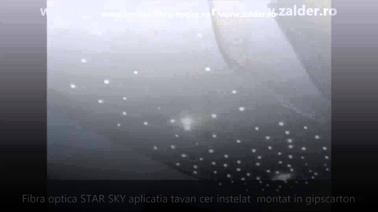 AMENAJARI INTERIOARE  TAVAN CER INSTELAT TIPURI DE FIBRA OPTICA