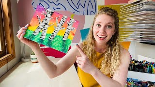 Birch Trees - COOL BEANS CLUB! - At Home Art with Mrs. K