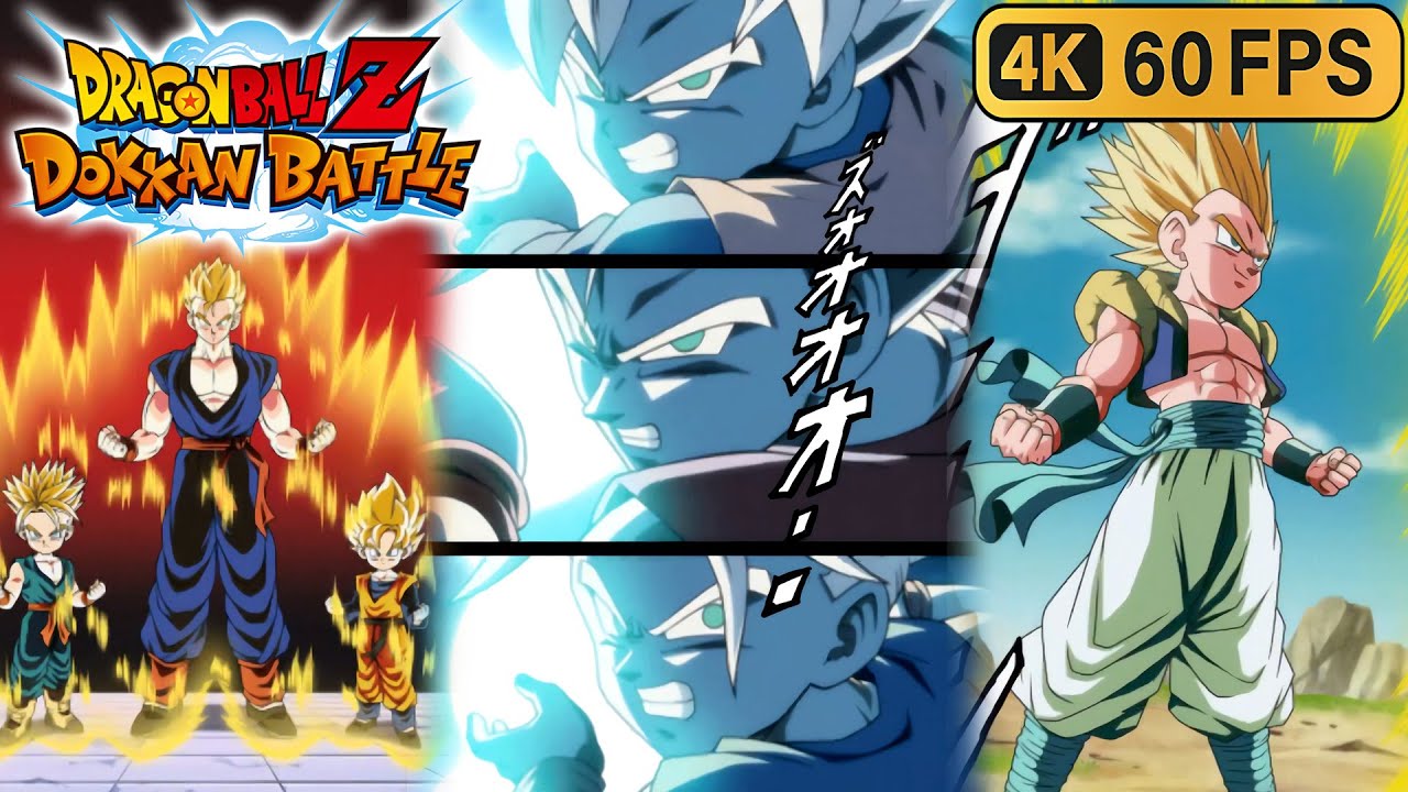 NEW LR SS Gohan (Teen) + SS Trunks (Kid) & SS Goten (Kid) Animations - DBZ: Dokkan Battle | 4K 60FPS