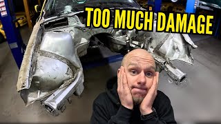 REBUILDING CRASHED BMW E36: Fixing front damage