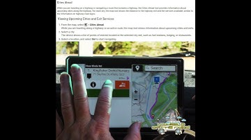 Garmin Tread Overland Edition Manual - Using The Map 4 - Cities Ahead & Exit Services #shortsvideo