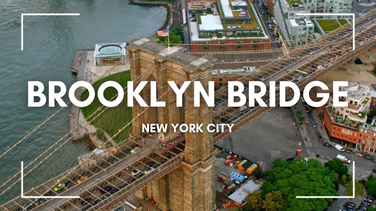 Stunning Aerial Views of Brooklyn Bridge | Bird's-Eye View of NYC's Iconic Landmark
