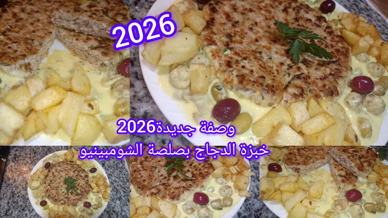 وصفة جديدة2026 معمرة بالبنة بصلصة الشومبينيو فيها بنة الشواء راح يوليو مدمنين عليها راجلي ياكل ويعاو