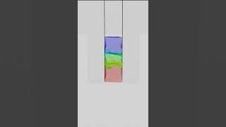 Falling Jelly Cubes #simulation  #blender  #shorts