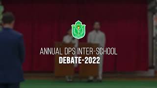 Annual DPS Inter School Debate  // Delhi Public School Srinagar