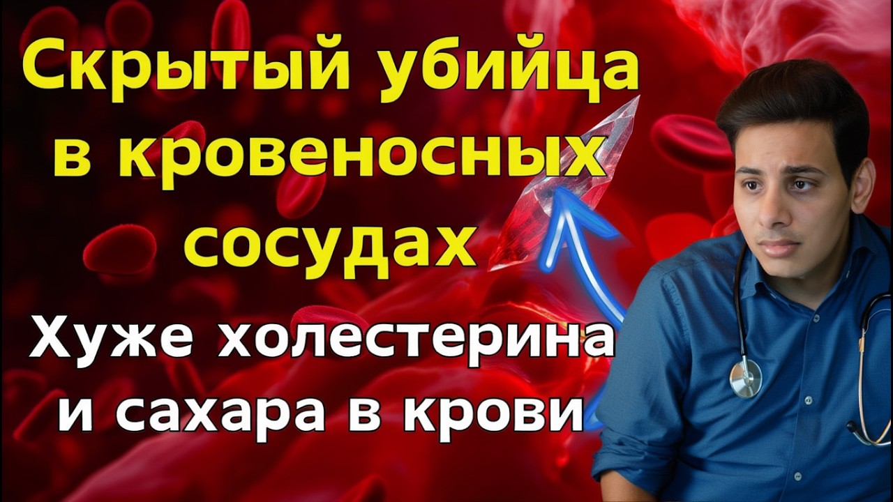 Тихий убийца в вашей крови: гомоцистеин разрушает сосуды, а вы об этом не знаете