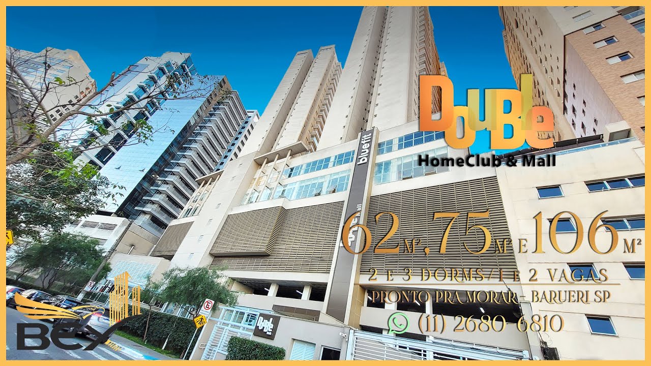 Double Home Club Bethaville Barueri: 2 e 3 domitorios com suíte e 1 vaga / Pronto para morar.