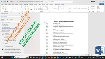 Easily Extract Acronyms & Abbreviations from Reports/Thesis