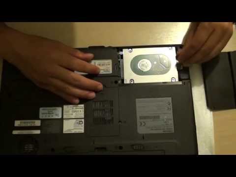 Toshiba Satellite Laptop A200: How To Remove / Install The Hard Drive For Upgrade