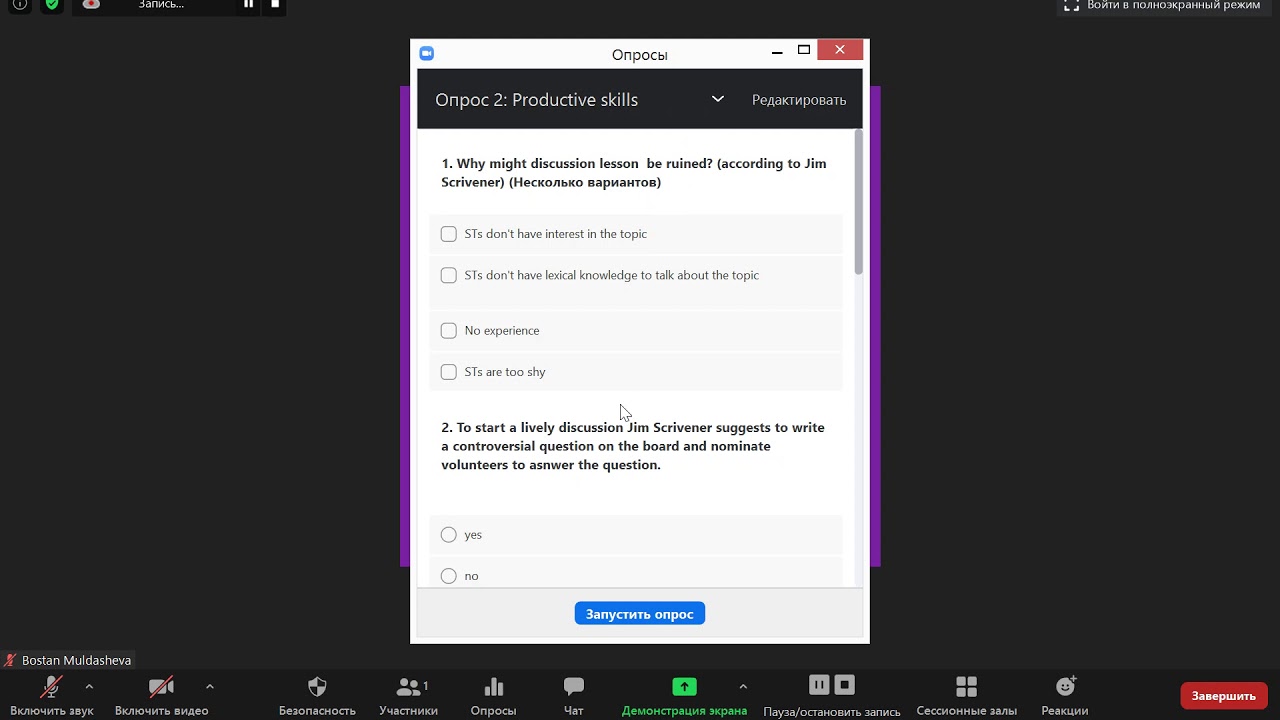 poll in zoom part 2 