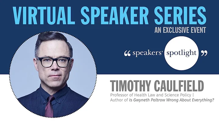 Virtual Speaker Series: Fighting Misinformation in the Age of COVID-19 | Prof. Timothy Caulfield