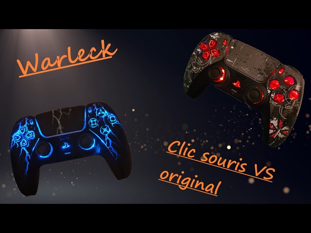 différence avec et sans clics de souris ps5 manette Buttons Mouse Click Kit  Clicky Hair Trigger 