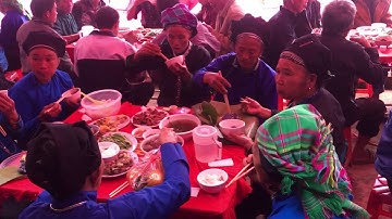 Ăn cưới người Nùng vùng Cốc Ly - Bắc Hà- Lào Cai