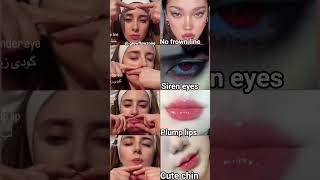 No Frown Lines 😍 Siren Eyes 🔥 Plump Lips 💋 Cute Chin = Perfect Face Goals ✨