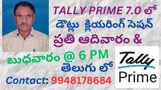 Tally Prime Live Doubts Clearing (TELUGU) *(WEDNESDAY @ 6 PM)*
