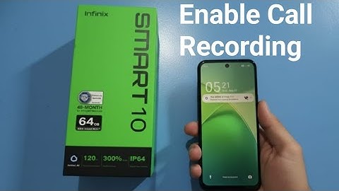 Infinix Smart 10 - How to enable call recording