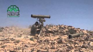 ريف دمشق القلمون اطلاق صاروخ كورنيت على آليات قوات النظام 3 5 2014