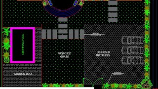 AUTOCAD LANDSCAPING LAYOUT OF VILLA FRONT AREA-DRAWINGS SOLUTION