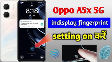 Oppo a5x 5g fingerprint sensor | oppo a5x 5g display fingerprint lock kaise lagaye