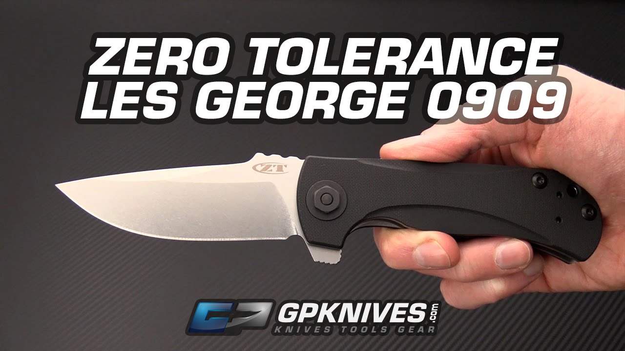 Zero Tolerance Les George 0909 Tactical Flipper Overview - YouTube