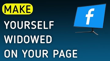 How To Make Yourself Widowed On Your Page On Facebook App On PC (New Update)
