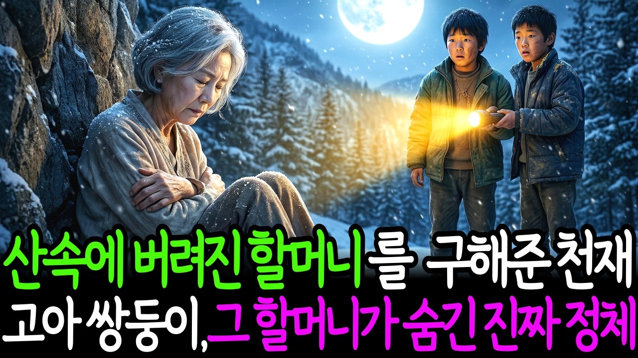 부모잃은 천재 고아쌍둥이, 산속에 버려진 할머니를 구하자 생긴 일 ㅣ 인생사연 l 감동사연 l 노후사연 l 눈물사연