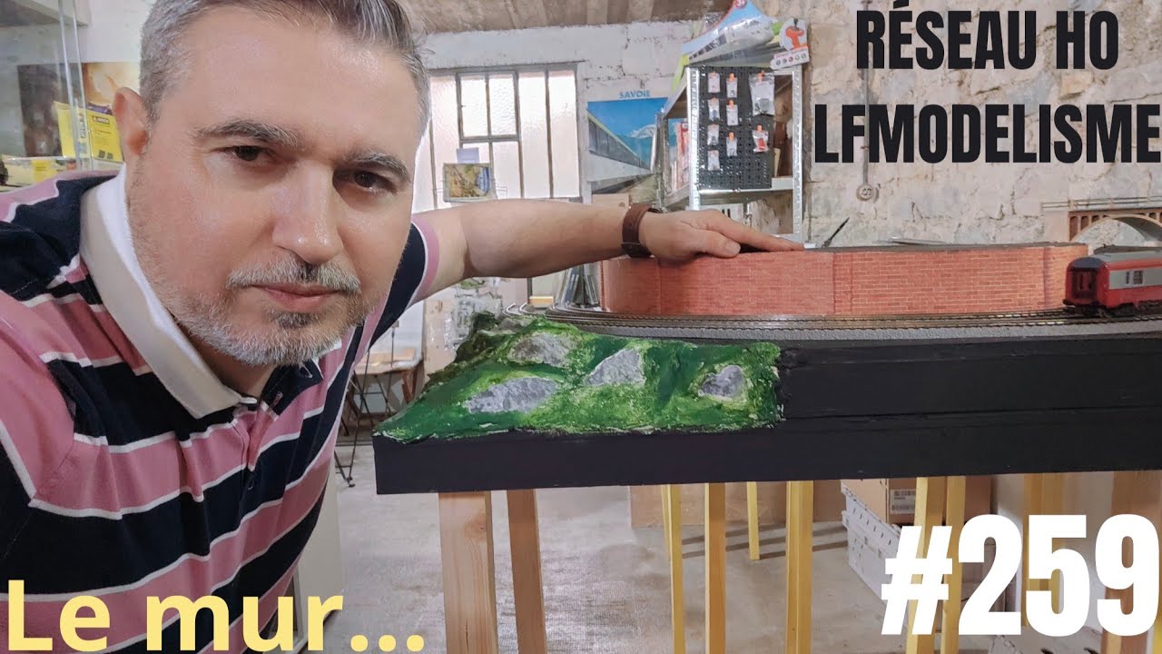 Murs De Soutènement En Pierre Synthétique HO (1:87) - Colinter Productions MS3, 4 Pièces, Non Peints