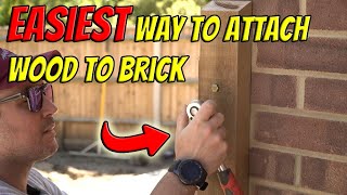 The EASIEST Way to Attach Wood to Brick screenshot 3