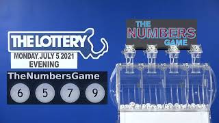 Evening Numbers Game Drawing: Monday, July 5, 2021