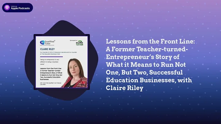 A Teacher-turned-E...  Story of Running Successful...