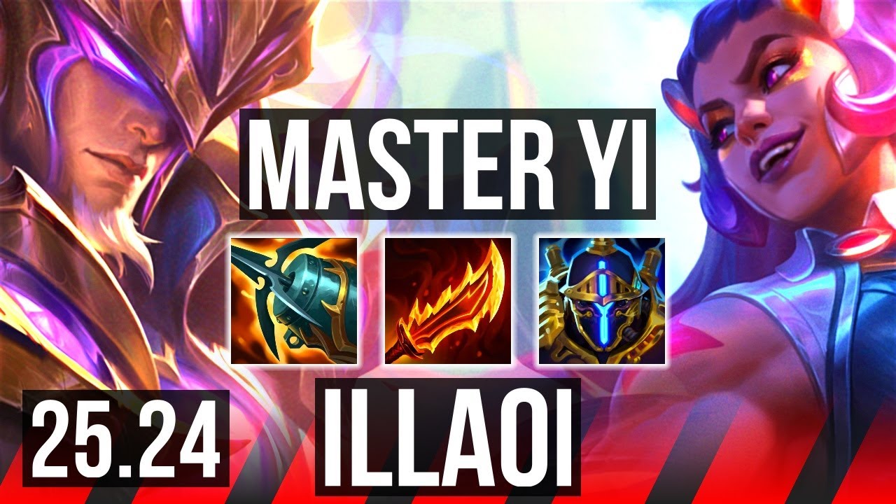 MASTER YI vs ILLAOI (TOP) | 56K damage | EUNE Master | 25.24